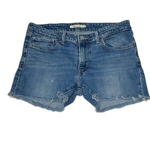 Levi's Vintage 711 Women's Cutoff Jeans Shorts Low Rise Skinny Zipper Fly SZ 30‎